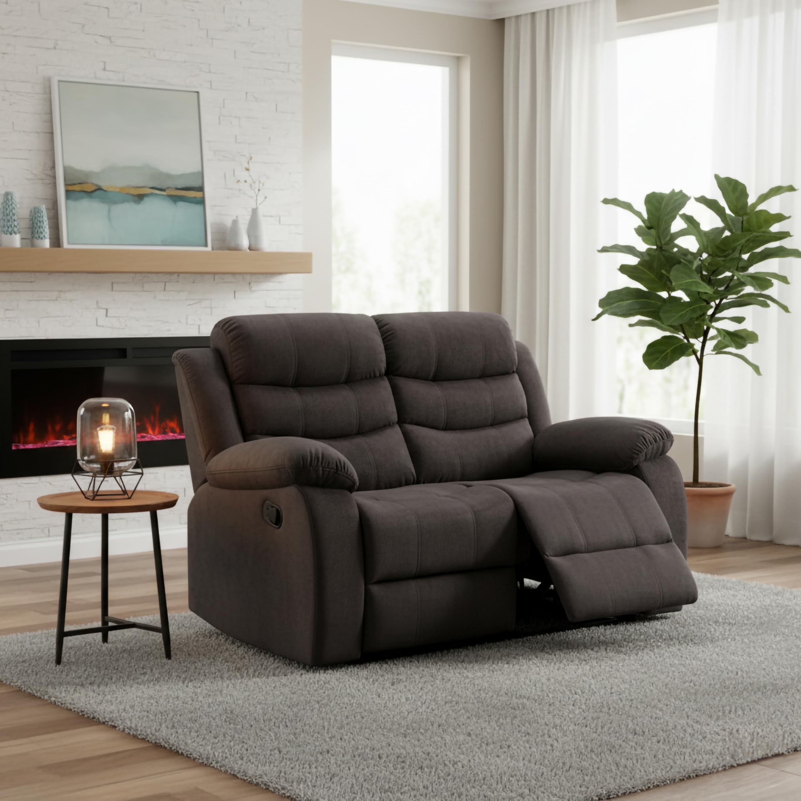 Amazon.com: AC Pacific Jim Collection Manual Reclining Sofa with